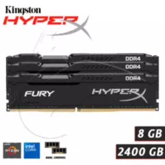 HYPERX - Memoria Ram Hyperx Fury 8gb Ddr4 2400mhz Pc