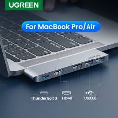 UGREEN - Adaptador hub macbook pro/air m1 2020 2019 2018 5 en 2 4k