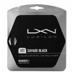 LUXILON - Luxilon - Set De Cuerdas Para 1 Raqueta De Tenis - Savage Black 17 - Negro