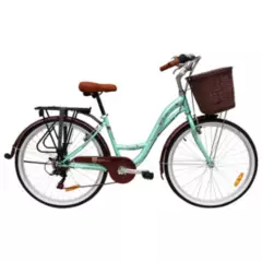 BOX BIKE - Bicicleta Box Vintage Modelo Romántica Aro 24 - Verde