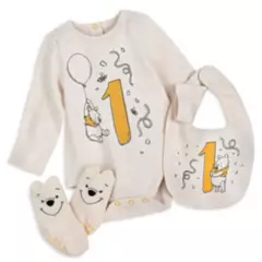 DISNEY - Set de Regalo para Bebé Disney Store Winnie The Pooh Primer Cumpleaños