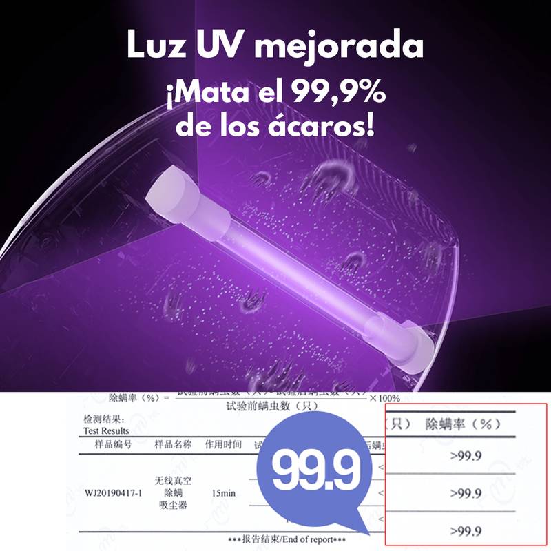 Potente aspiradora antipolvo antiácaros Luz UV Peru