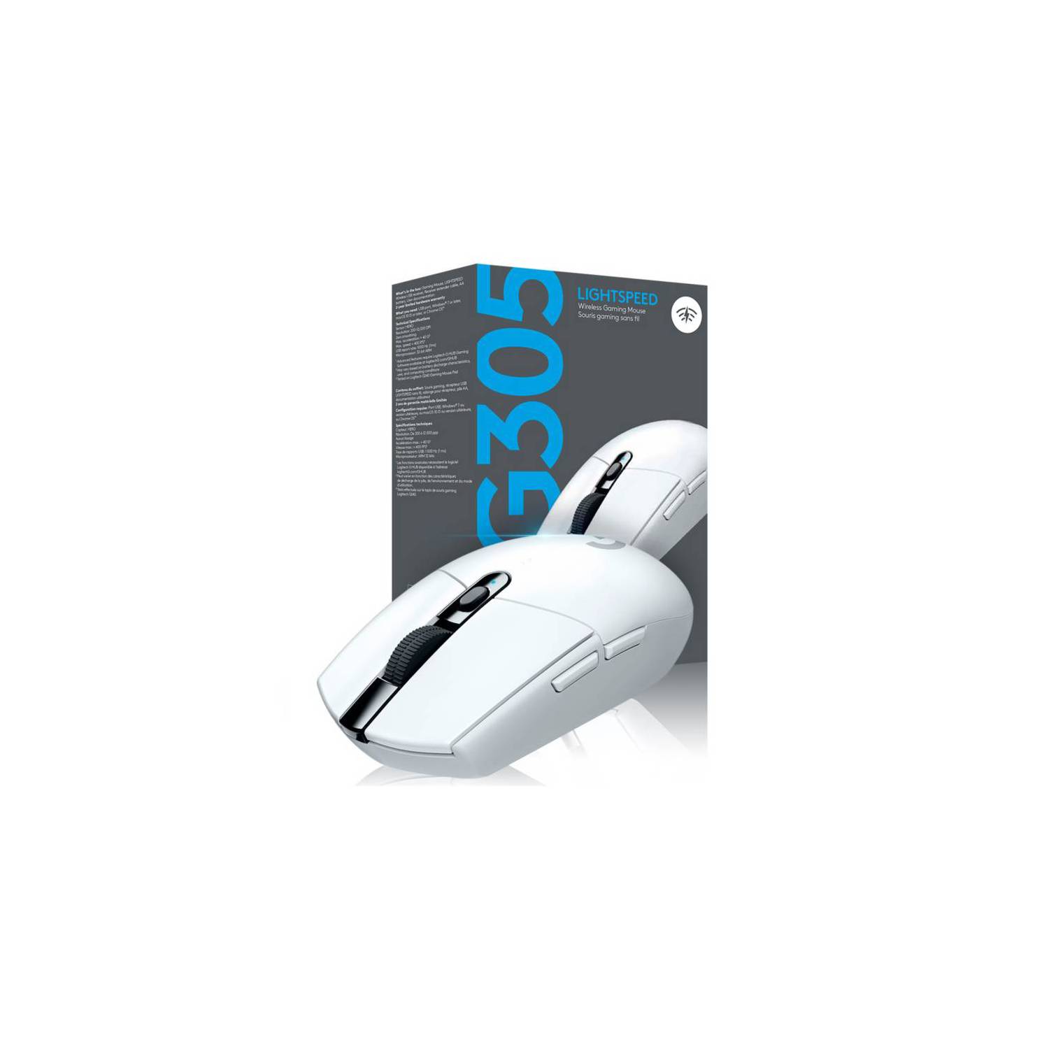 SOURIS GAMING LOGITECH - G305 LIGHTSPEED WIRELESS - WHITE