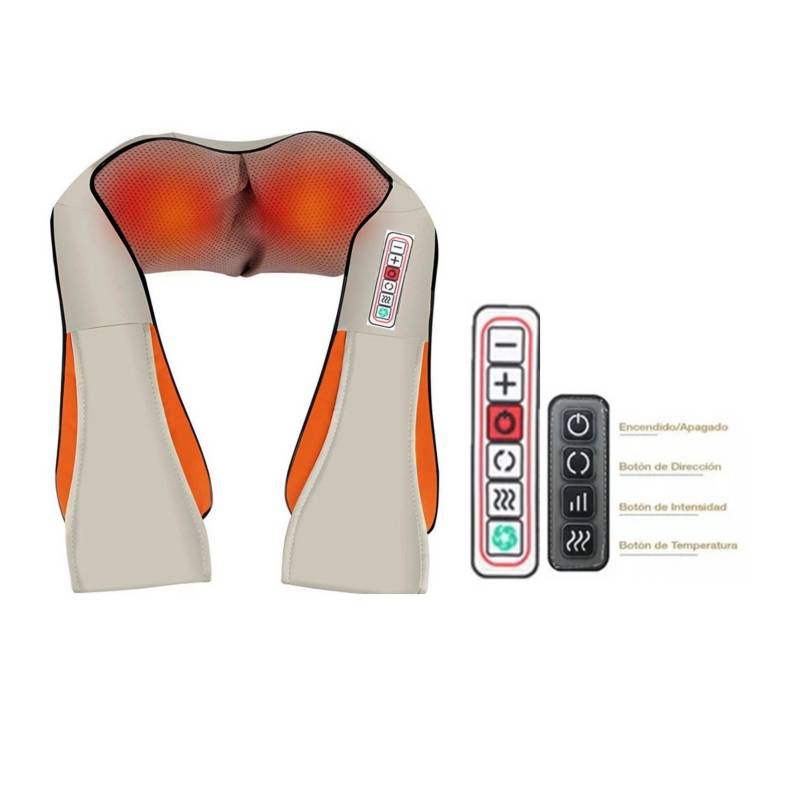 Masajeador Electrico Shiatsu Para Cervical Espalda Cuello