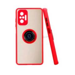 Case Ahumado Ring Rojo para Xiaomi Poco X4 GT
