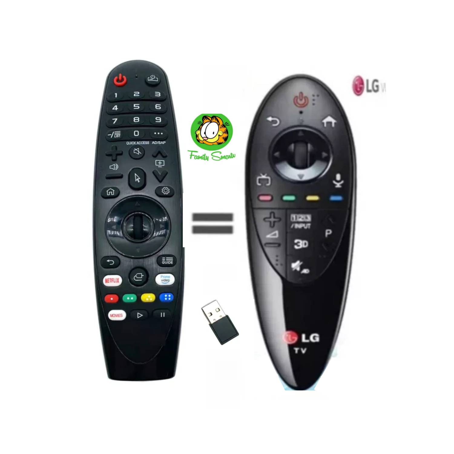 LG Magic Control Control remoto LG TV Remote Reemplazo remoto inalámbrico  universal para LG AN-MR500G AN-MR500 (Negro)