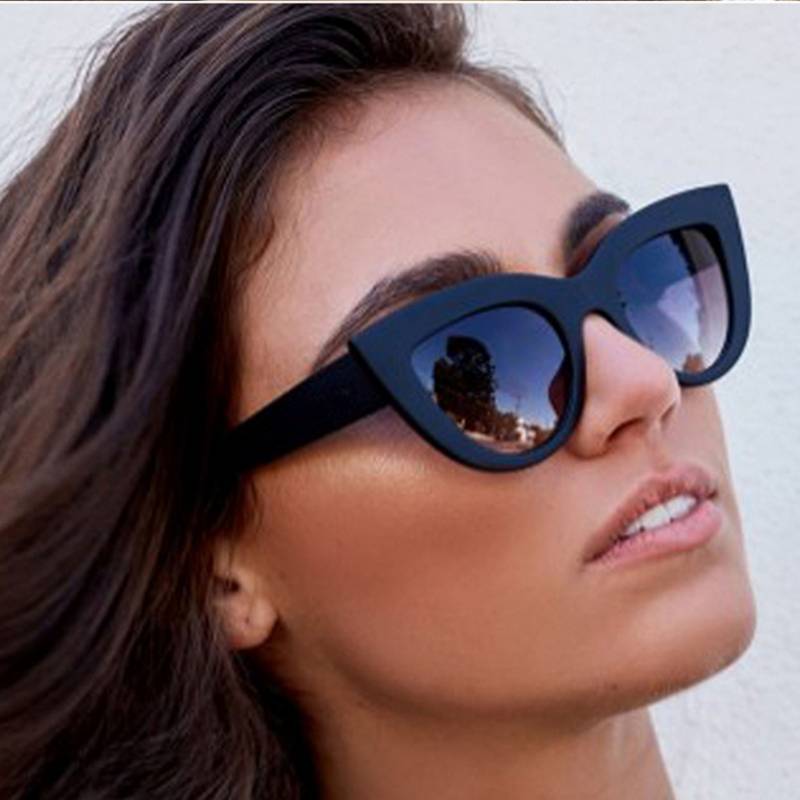 Lentes o gafas de sol para mujer modelo cat eye sol Anti-luz azul UV400