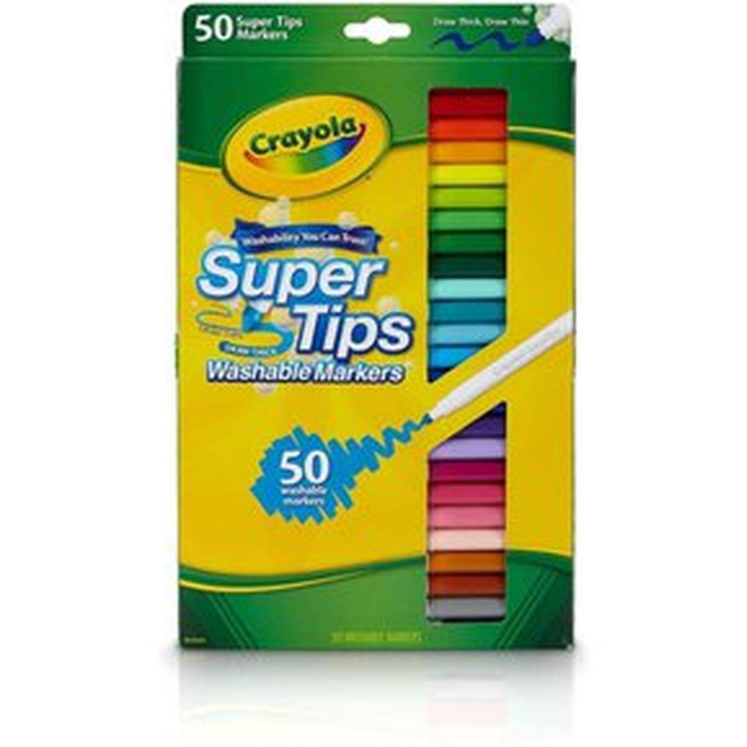 Plumones Lettering Crayola Super Tips x 50 unds GENERICO 