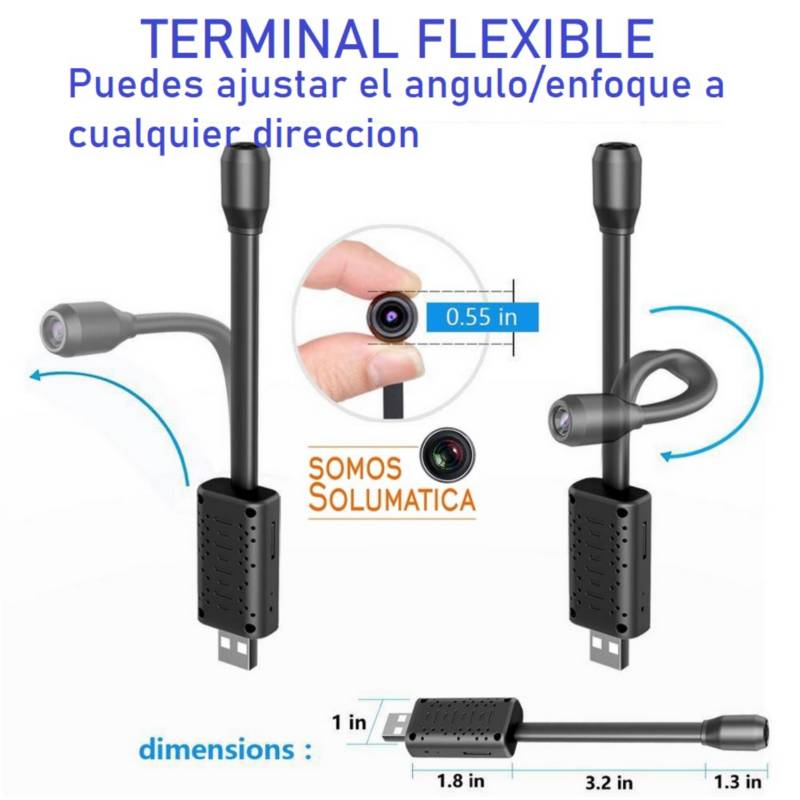 Camara Espia HD - Solumatica - Lente Flexible OEM