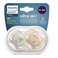AVENT - Chupon Avent 0-6 Meses NIÑA Ultra Aire Pack 2 unid SCF085/13