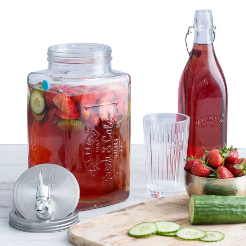 Dispensador de cristal con grifo 5 litros - Kilner