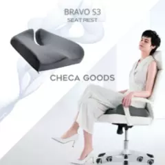CHECAGOODS - Cojín Anatomico Premium Para Dolor Coxis CHECA GOODS S3 Gris Oscuro