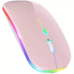 IMPORTADO - Mouse Bluetooth Recargable Dual con LUZ LED RGB - PK