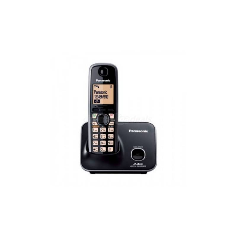 PANASONIC - Teléfono inalámbrico panasonic kx-tg3711lb - negro