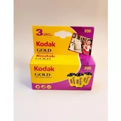 KODAK - TRIPACK DE PELICULA FOTOGRAFICA GOLD 200