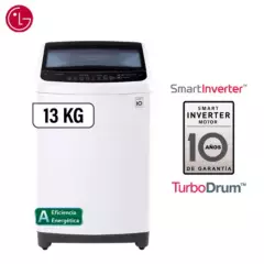 LG - Lavadora LG 13 Kg Carga Superior Smart Inverter con TurboDrum TS1365NTP