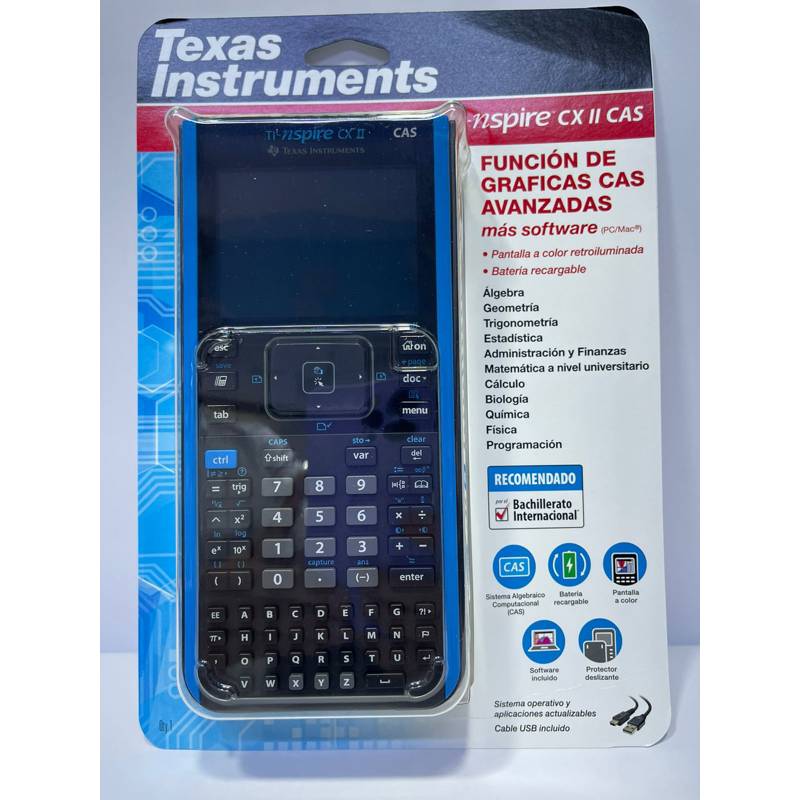TEXAS - Calculadora Gráfica Texas Instruments TI-Nspire CX II CAS