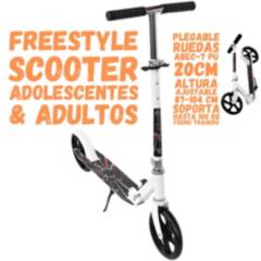 AD - Scooter Plegable Grande Ruedas 200mm Adolescentes Adultos WH