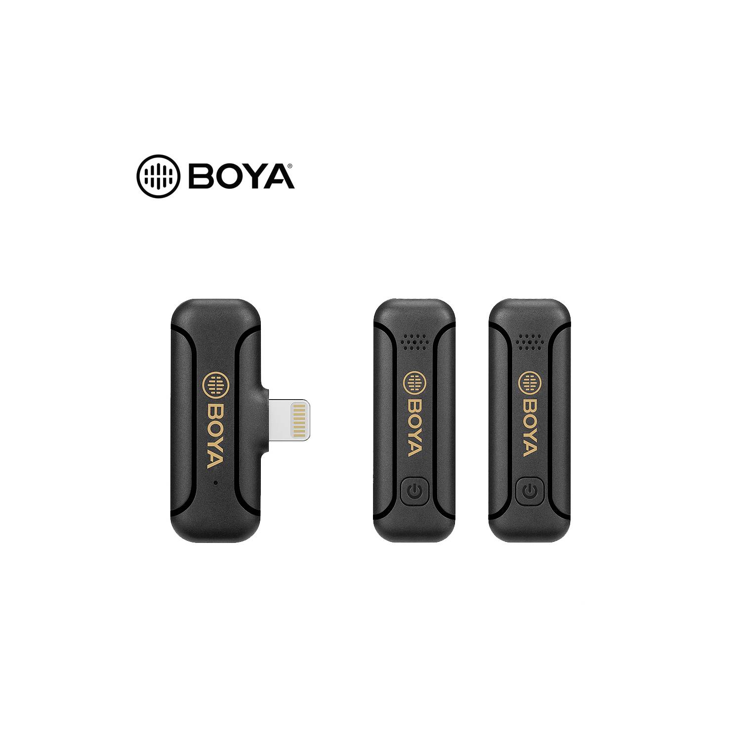 Micrófono Inalámbrico Boya By-Wm4 Pro Color Negro Para Android