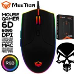 MEETION - Mouse Gamer 6D 6000 DPI Programmable for STUDY WORK & GAMING
