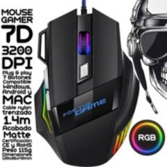 ALL GAMERS - Mouse Gamer 7D 3200 DPI LED RGB for STUDY WORK & GAMING