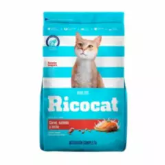RICOCAT - Comida para Gato Ricocat para Adulto de Carne y Salmón 9kg