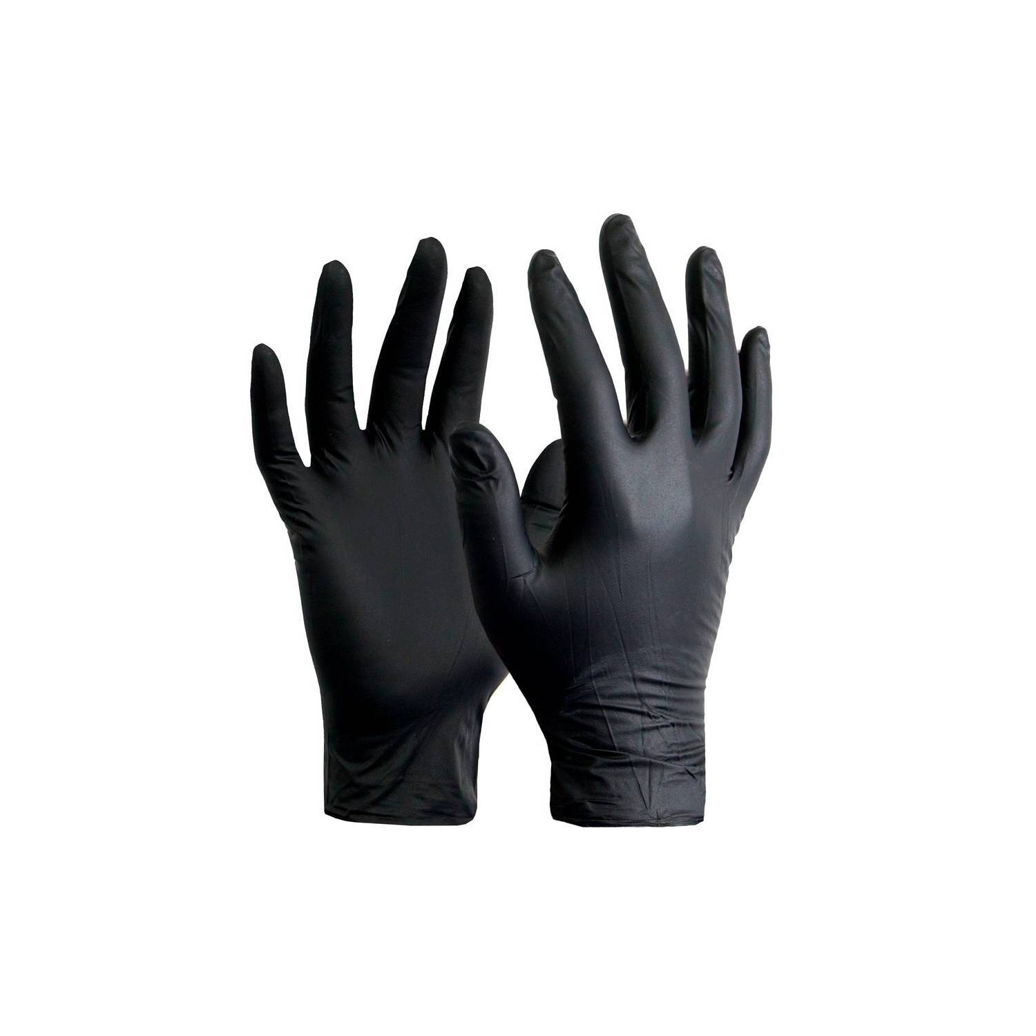 guantes de nitrilo negro talla small x 100 unid. GENERICO