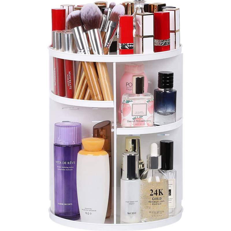 Organizador Giratorio de Maquillaje Cosméticos Joyas 2 Niveles J30