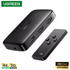 UGREEN - Switch Splitter Hdmi 3en1 Ugreen 4k con control remoto