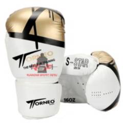 Guantes De Box O Boxeo BlancoDorado 16oz