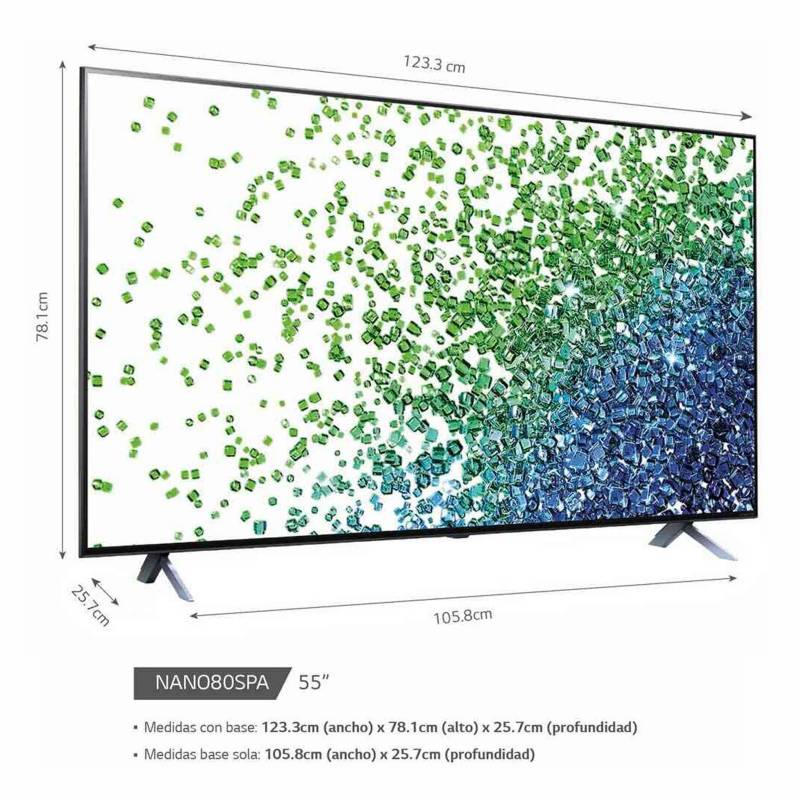 Ripley - TELEVISOR LED SMART TV LG 55 NANOCELL 4K THINQ AI