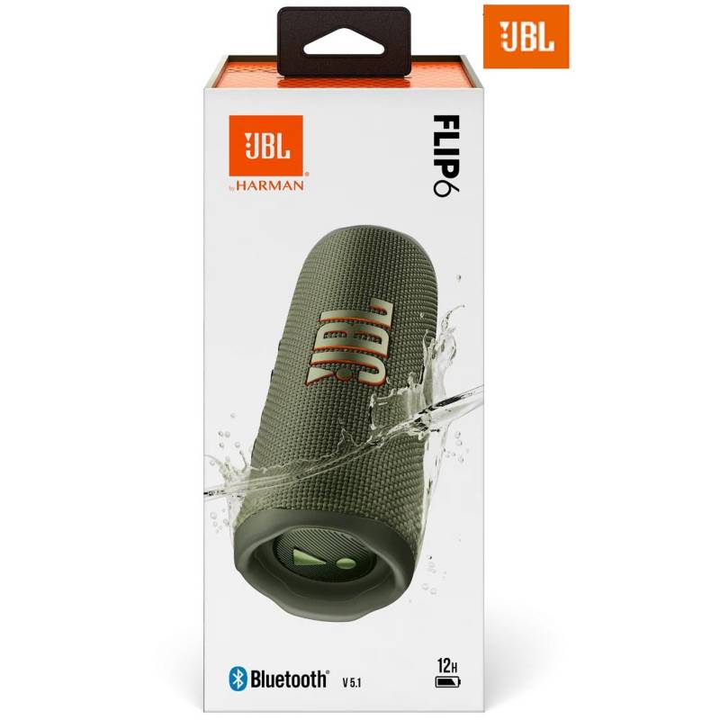 JBL - Parlante Bluetooth JBL Flip 6 resistente al agua IPX7 Verde