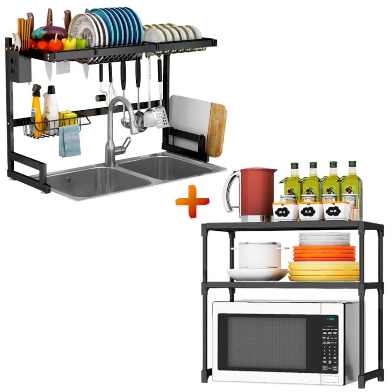 Escurridor de Platos sobre Fregadero Estante de Cocina Moderno 85cm SASHIJA