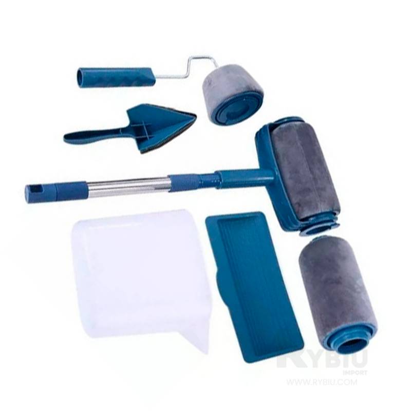 Housoutil Kit de rodillos de pintura de pared, rodillo de pintura de pared  para casa, rodillo de pintura con cubiertas de rodillo de pintura para