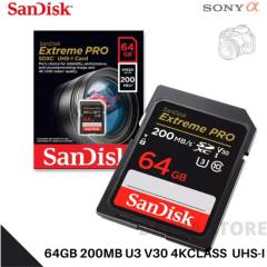 SANDISK - Sandisk memoria sd 64gb extreme pro 200mb/s  4k sony alpha