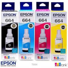 EPSON - Tinta Epson T664 Kit x4 Colores CMYBK