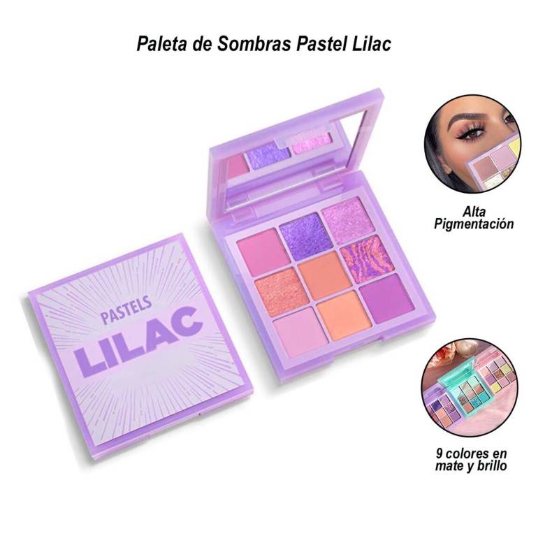 Paleta de Sombras Pastel Lilac Ever Beauty Color 02 GENERICC 