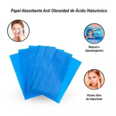 SASARU - Papel facial Anti Oleosidad con Ácido Hialurónico Pack de 3