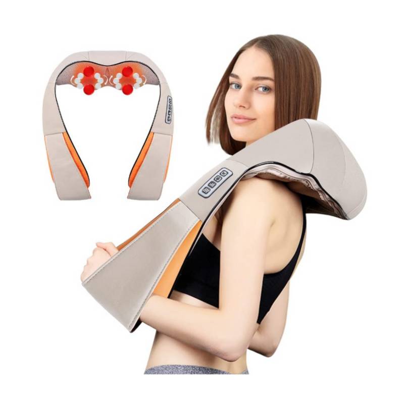 Masajeador Electrico Shiatsu 16 Nodos Espalda Pies Cuello