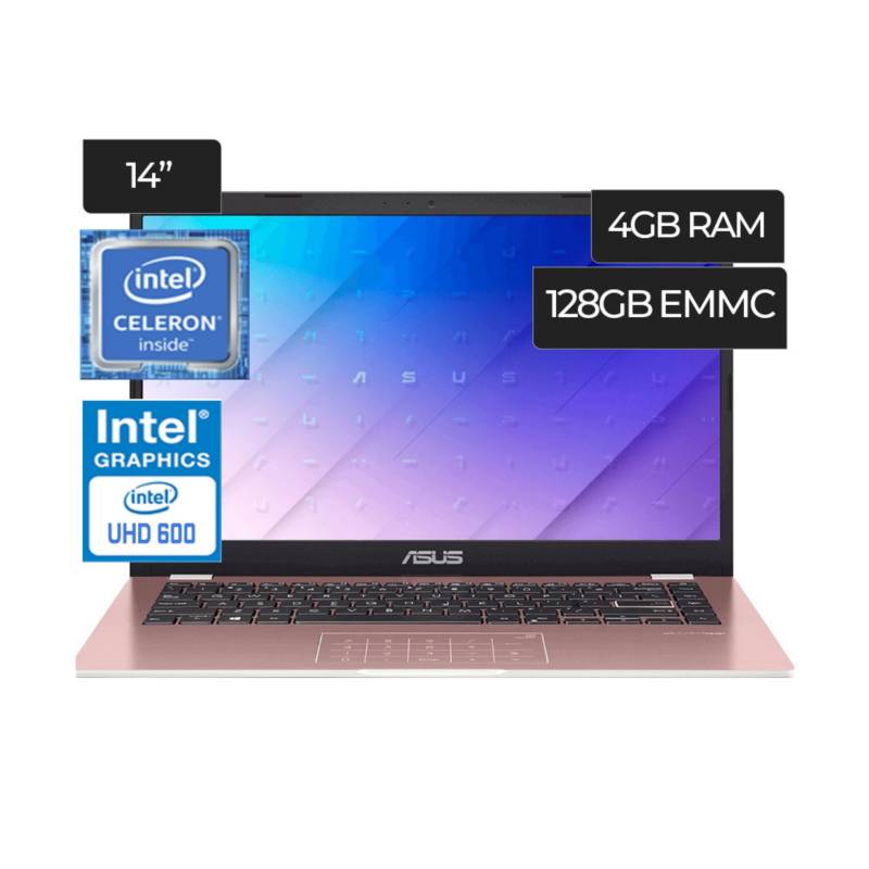 Laptop Asus E410ma 202 Pink Intel Celeron 4gb 128gb Windows 10 Asus 9508