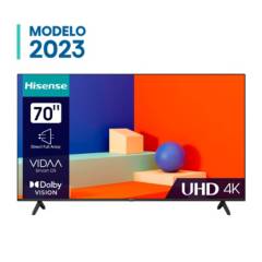 Televisor 70 Hisense UHD 4K A6K Sin bordes modelo 2023