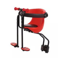 GENERICO - Asiento de Bebe o Niño para Bicicleta Baby Seat - Rojo