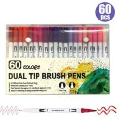 Plumones doble punta - Dual Tip Brush 60 Colores