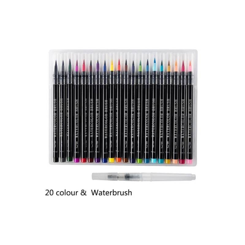 plumones punta pincel  Watercolor brush pen, Coloring brush pen