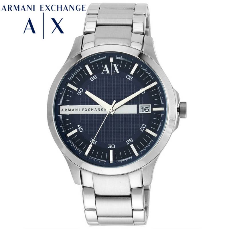 Reloj Armani Exchange Hampton AX2132 Acero Inoxidable Plateado Azul ARMANI  EXCHANGE 