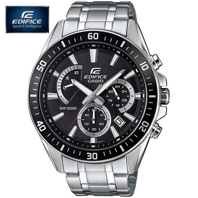 Reloj Casio Edifice EFR-559BL-7AV Para Hombre Cronometro Correa de Cuero  Marron Marfil