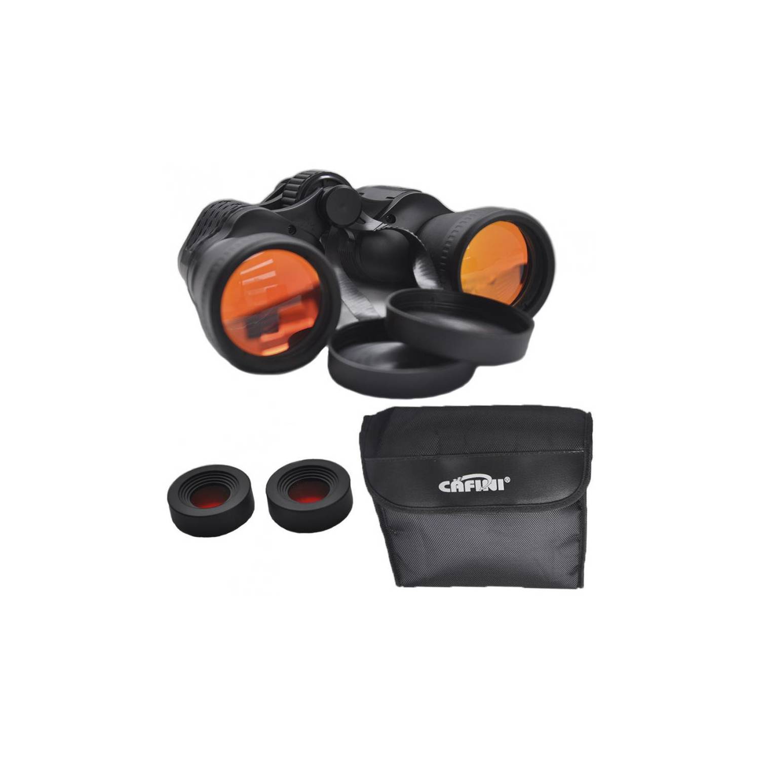 Binocular Galileo Largo Alcance 20x50 Caza Pesca - Negro 