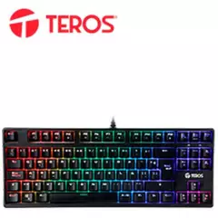 TEROS - Teclado gamer teros te-4150 mecanico multimedia  iluminacion rgb
