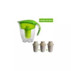 WATERLIFE - Jarra alcalina verde 3.5 litros + 3 filtros