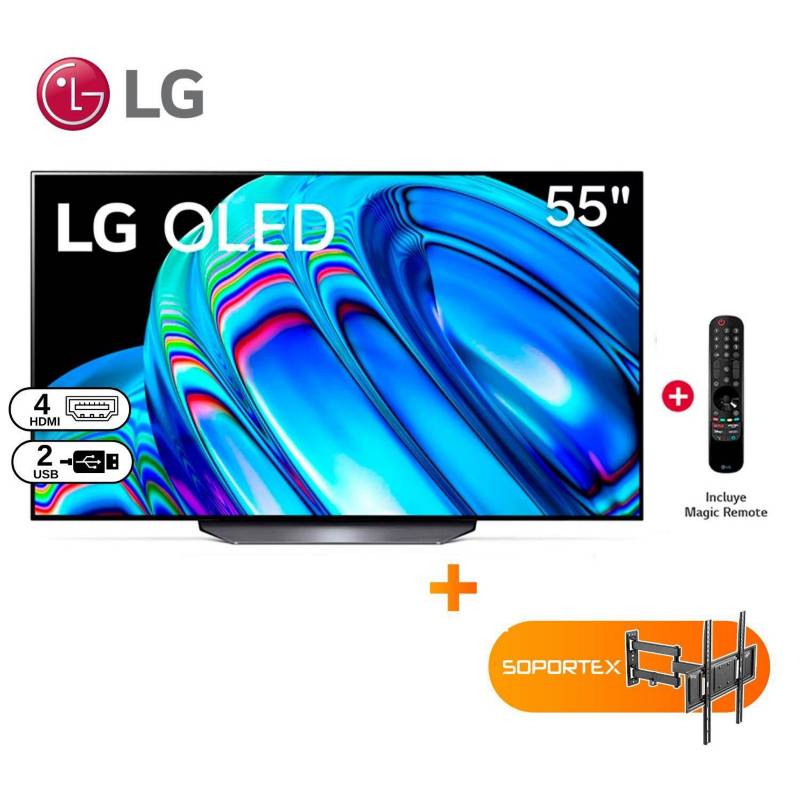 LG - TELEVISOR OLED LG  55 "  4K SMART TV WIFI OLED55B2PSA + RACK